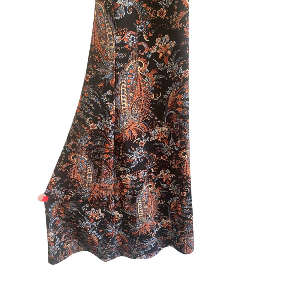 Free People Paisley Bell Bottoms M - Picture 5 of 6